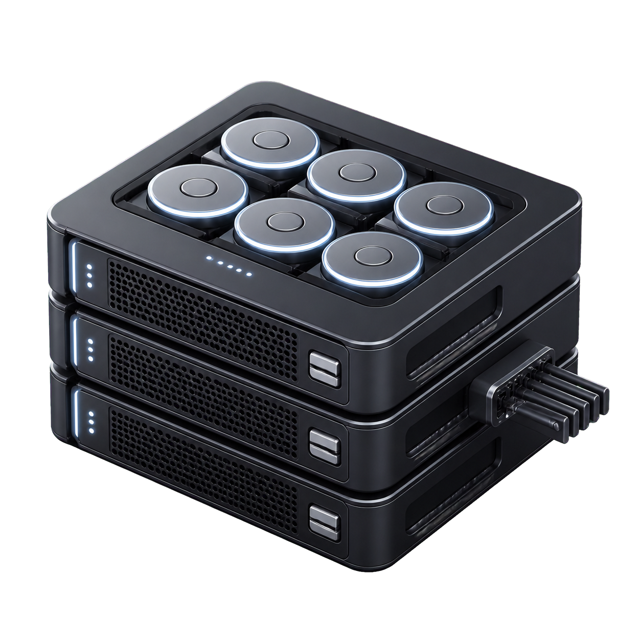 3D data center storage model